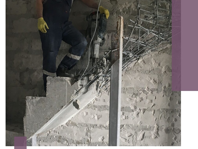 Демонтаж металлических и бетонных лестниц в Балтийске