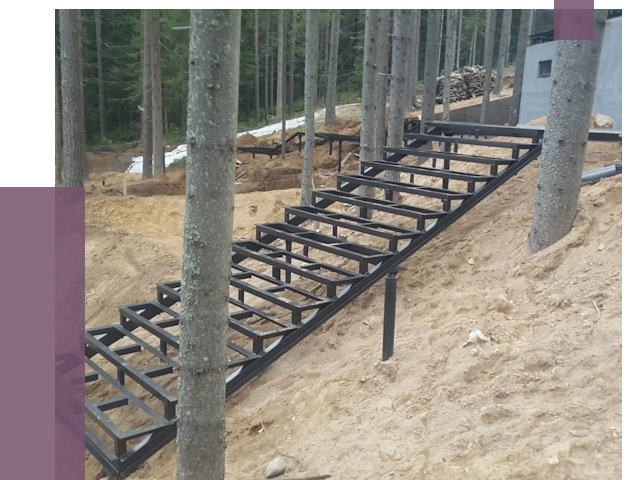 Монтаж металлических лестниц в Балтийске от 13508 руб. 