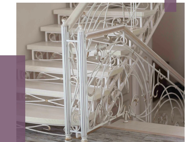 Изготовление кованых лестниц на заказ в Балтийске от 86658 руб. | ПРОЛЁТ-Блт