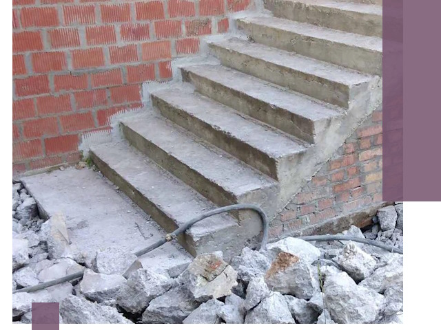 Демонтаж бетонных лестниц в Балтийске: быстро и безопасно