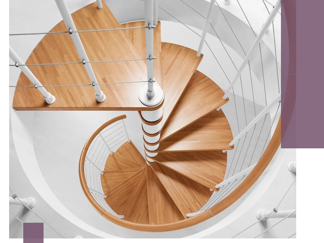 Изготовление винтовых лестниц под ключ в Балтийске