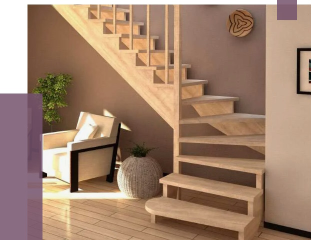 Изготовление Г-образных лестниц в Балтийске от 18861 руб. 