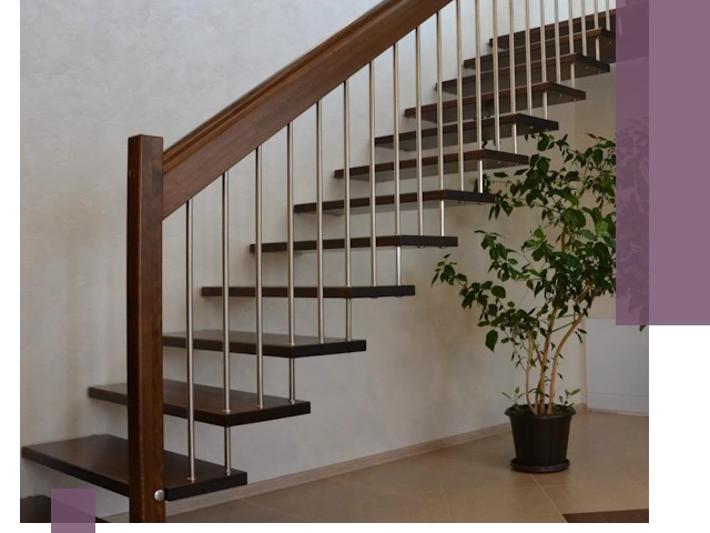 Лестницы на больцах под ключ в Балтийске – изготовление и монтаж