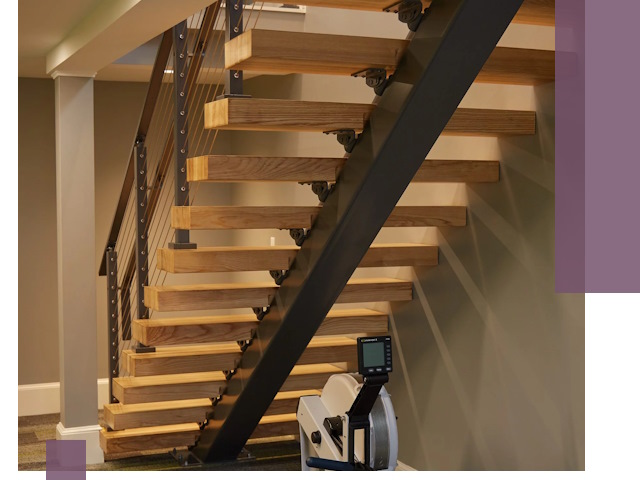 Лестницы на монокосоурах под ключ в Балтийске - изготовление и монтаж