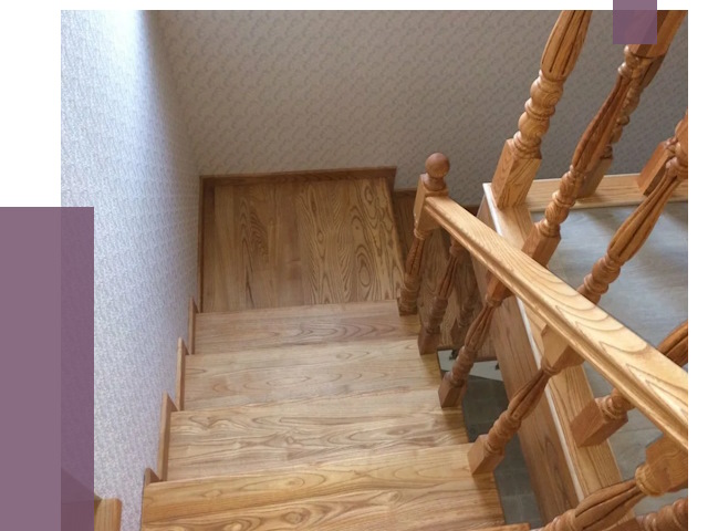 Сосновые лестницы в Балтийске под ключ от 8054 руб.  | ПРОЛЁТ-Блт