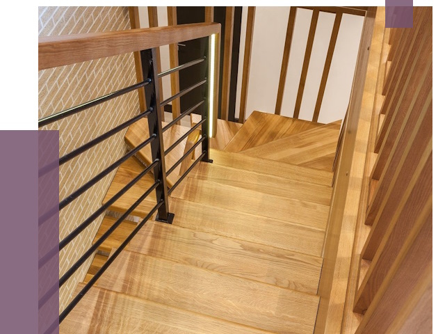 Лестницы из ясеня в Балтийске под ключ от 9991 руб. 