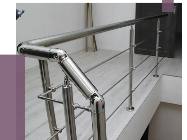 Перила из нержавеющей стали в Балтийске от 8972 руб. под ключ | ПРОЛЁТ-Блт