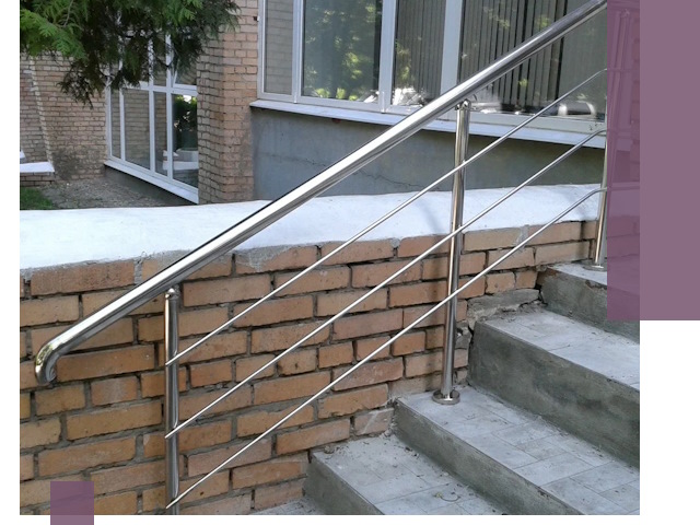Перила из нержавеющей стали высокого качества в Балтийске