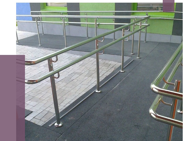 Ограждения пандусов в Балтийске от 4333 руб. монтаж | ПРОЛЁТ-Блт