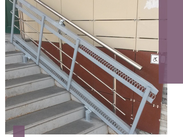 Изготовление откидных пандусов под ключ в Балтийске