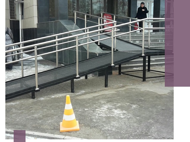 Стационарные пандусы под ключ в Балтийске — изготовление и монтаж