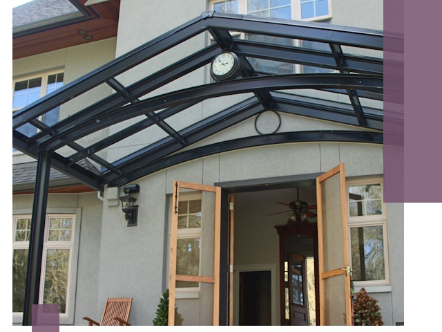 Изготовление и монтаж навесов и козырьков в Балтийске