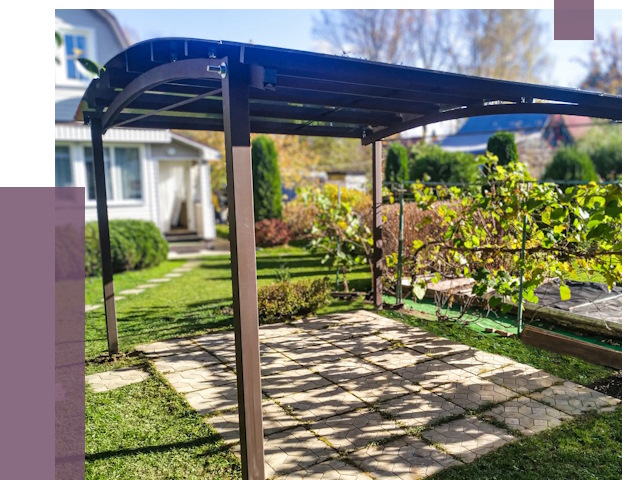 Навесы для дачи в Балтийске от 12693 руб. под ключ — ПРОЛЁТ-Блт