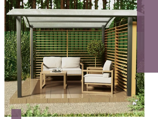 Навесы для дачи в Балтийске: изготовление, монтаж и демонтаж