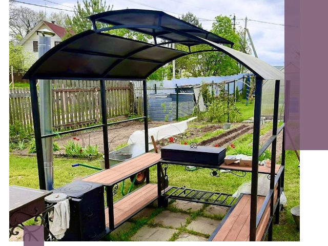 Навесы для барбекю в Балтийске: изготовление, монтаж и демонтаж