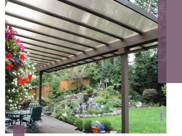 Навесы из поликарбоната под ключ в Балтийске быстро и надёжно