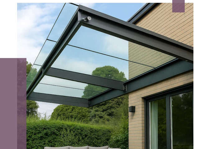 Стеклянные навесы и козырьки в Балтийске от 12234 руб.