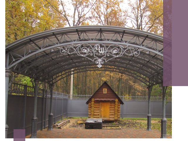 Кованые навесы премиум-класса под заказ в Балтийске