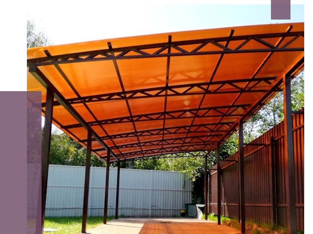 Односкатные навесы под ключ в Балтийске от 13101 руб. 