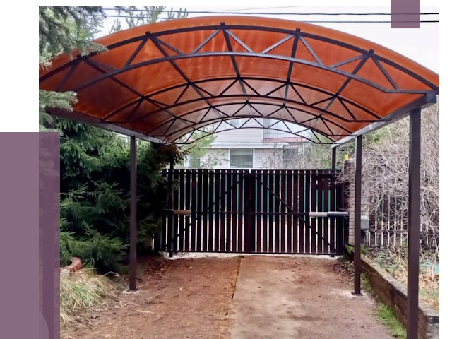 Арочные навесы в Балтийске от 12693 руб. — изготовление и монтаж | ПРОЛЁТ-Блт