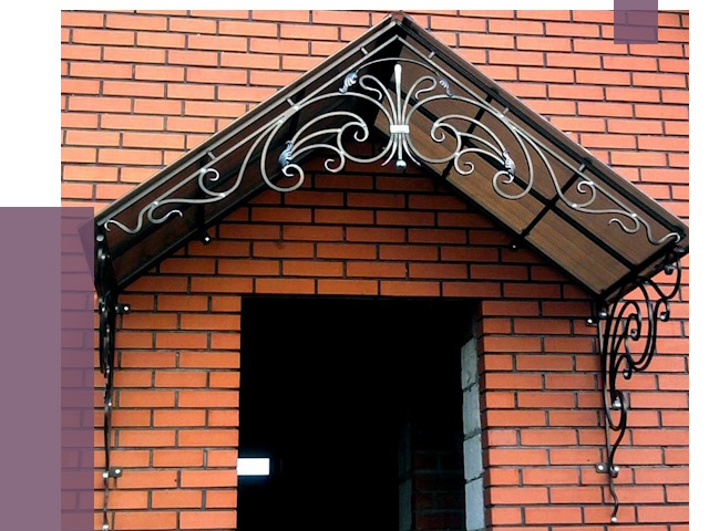 Металлические козырьки в Балтийске от 10654 руб. 