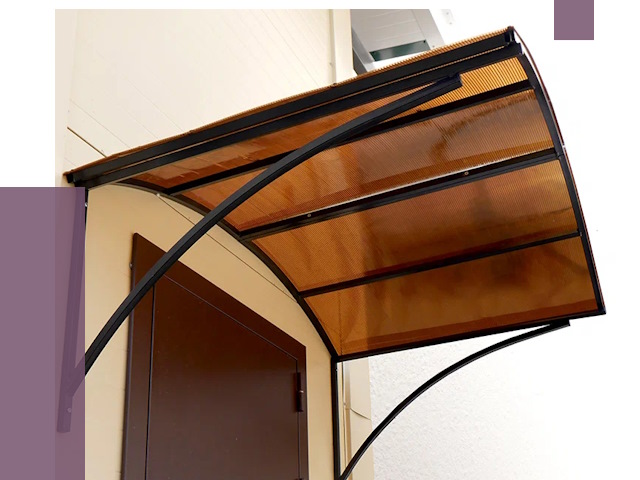 Недорогие козырьки в Балтийске от 7565 руб.  | ПРОЛЁТ-Блт