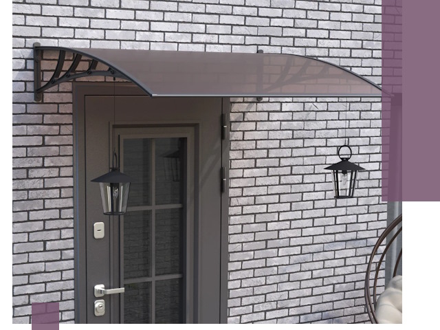 Недорогие козырьки и навесы под ключ в Балтийске