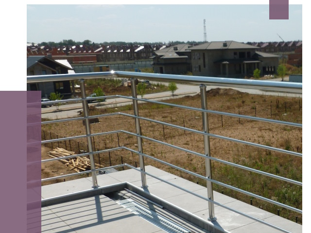 Парапеты из нержавеющей стали в Балтийске от 7952 руб. за м² | ПРОЛЁТ-Блт