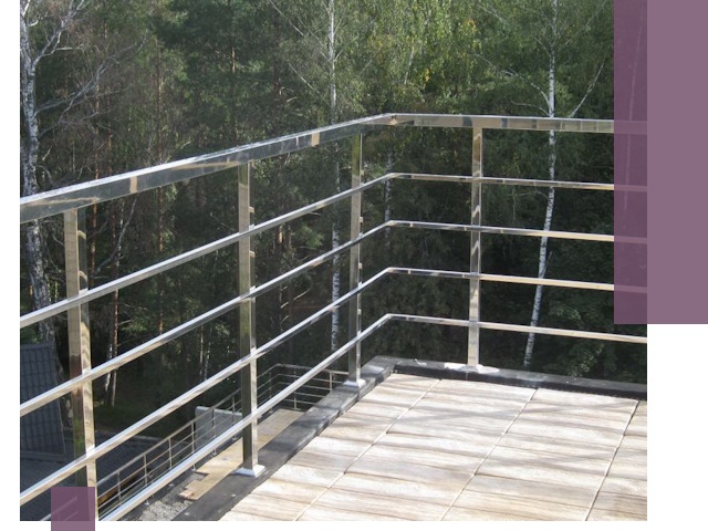 Парапеты из нержавеющей стали в Балтийске — изготовление и монтаж