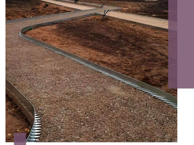 Металлические бордюры под ключ в Балтийске — изготовление и монтаж