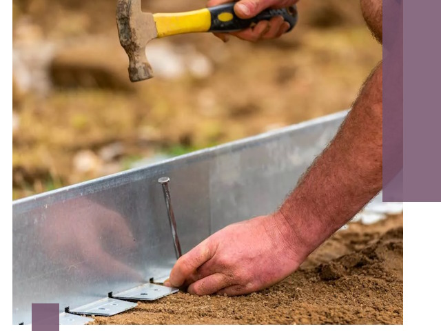 Монтаж металлических бордюров в Балтийске быстро и качественно