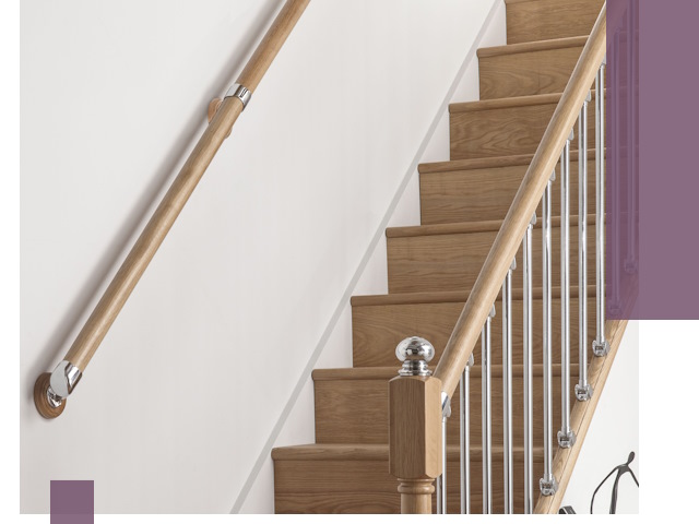 Пристенные поручни из стали и нержавейки под монтаж в Балтийске