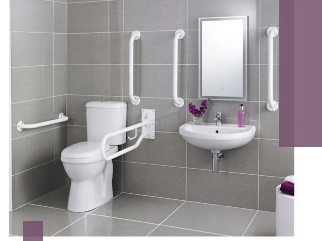 Поручни для санузлов в Балтийске: установка, ремонт и монтаж